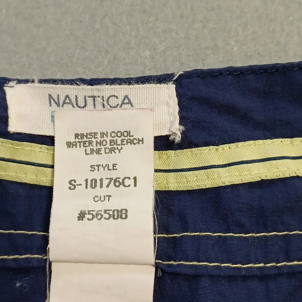 Nautica Blue Mens Navy Board Shorts Swim Trunks Size M S-10176C1 Made in‎ USA